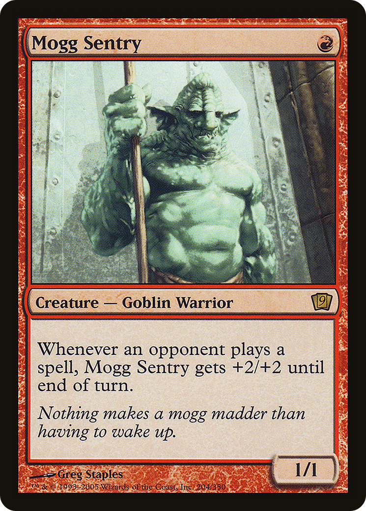 Mogg Sentry (9ED-204★) - 9th Edition Foil
