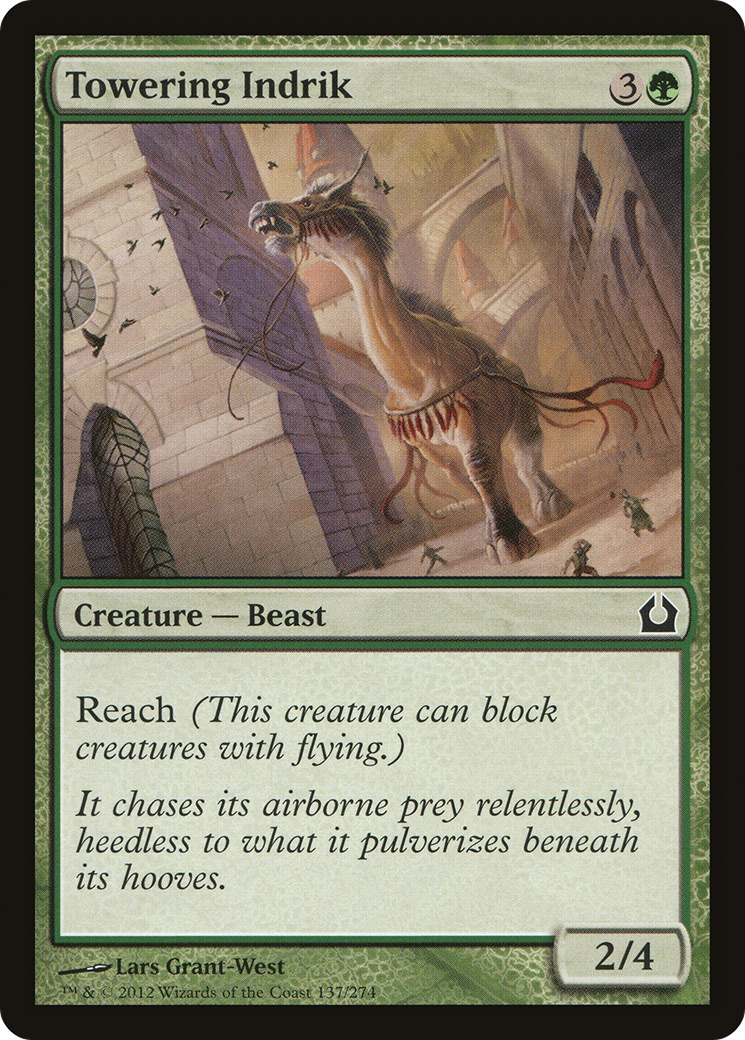 Towering Indrik (RTR-137) - Return to Ravnica Foil