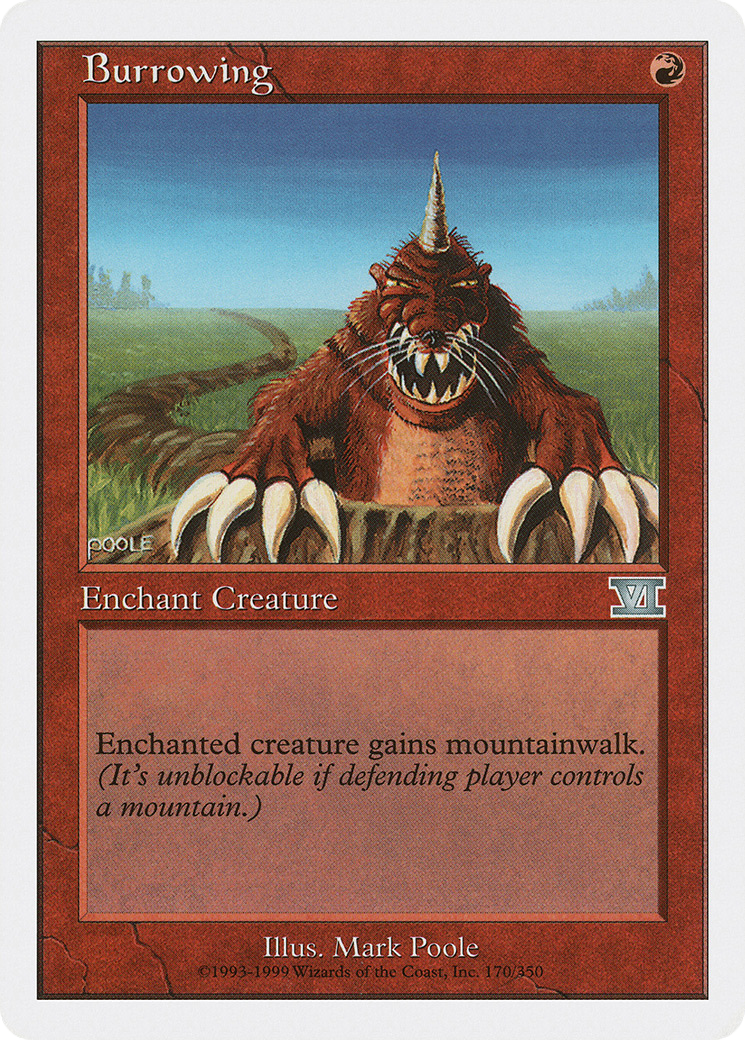 Burrowing (6ED-170) - Classic Sixth Edition