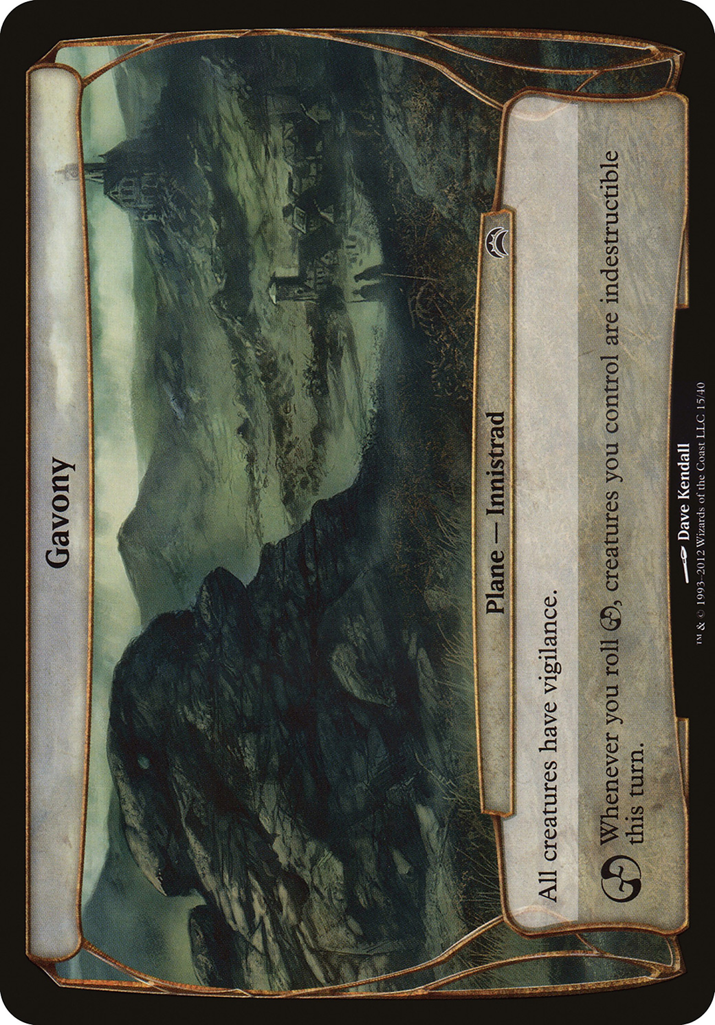 Gavony (Planechase 2012) (OVER-015) - Planechase 2012 Planes Foil