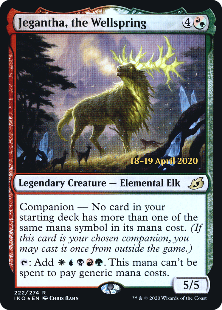 Jegantha, the Wellspring (PRE-222) - Ikoria: Lair of Behemoths Promos: (companion) Foil