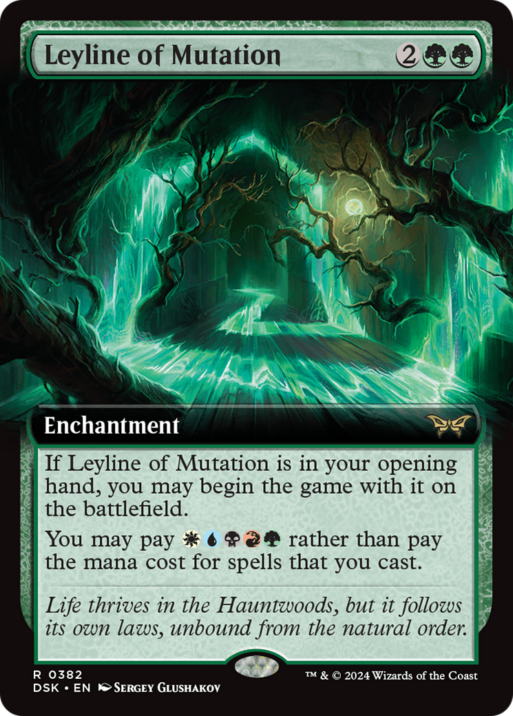 Leyline of Mutation (Extended Art) (DSK-382) - Duskmourn: House of Horror: (Extended Art) Foil