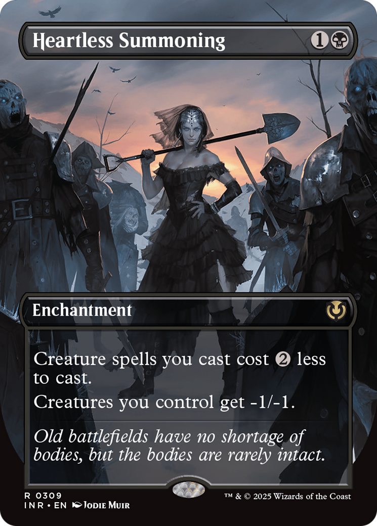 Heartless Summoning (Borderless) (INR-309) - Innistrad Remastered: (enchantment) Foil