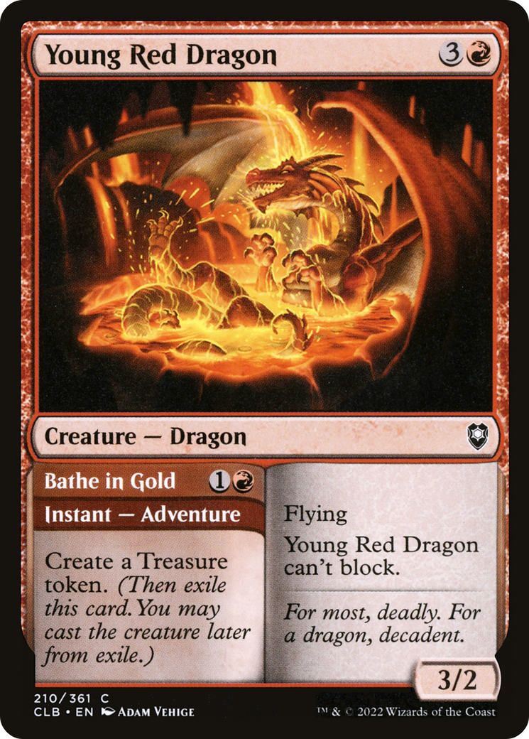 Young Red Dragon (CLB-210) - Commander Legends: Battle for Baldur's Gate