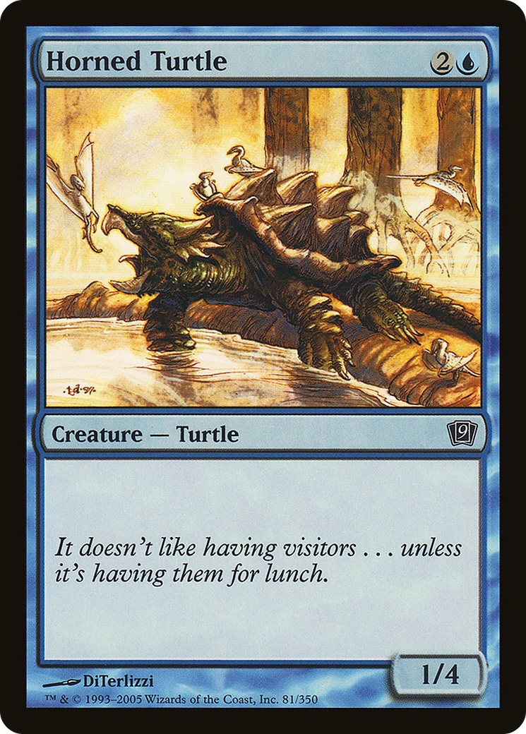 Horned Turtle (9ED-81★) - 9th Edition