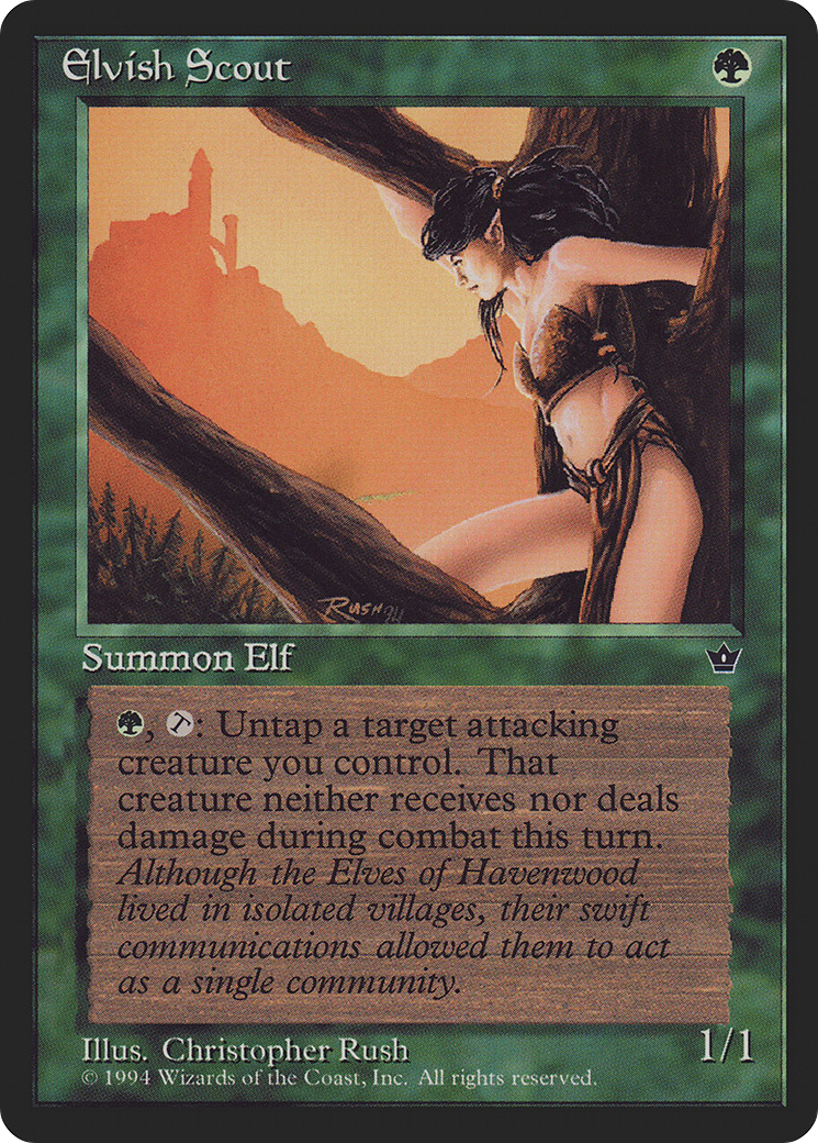 Elvish Scout (Rush) (FEM-) - Fallen Empires