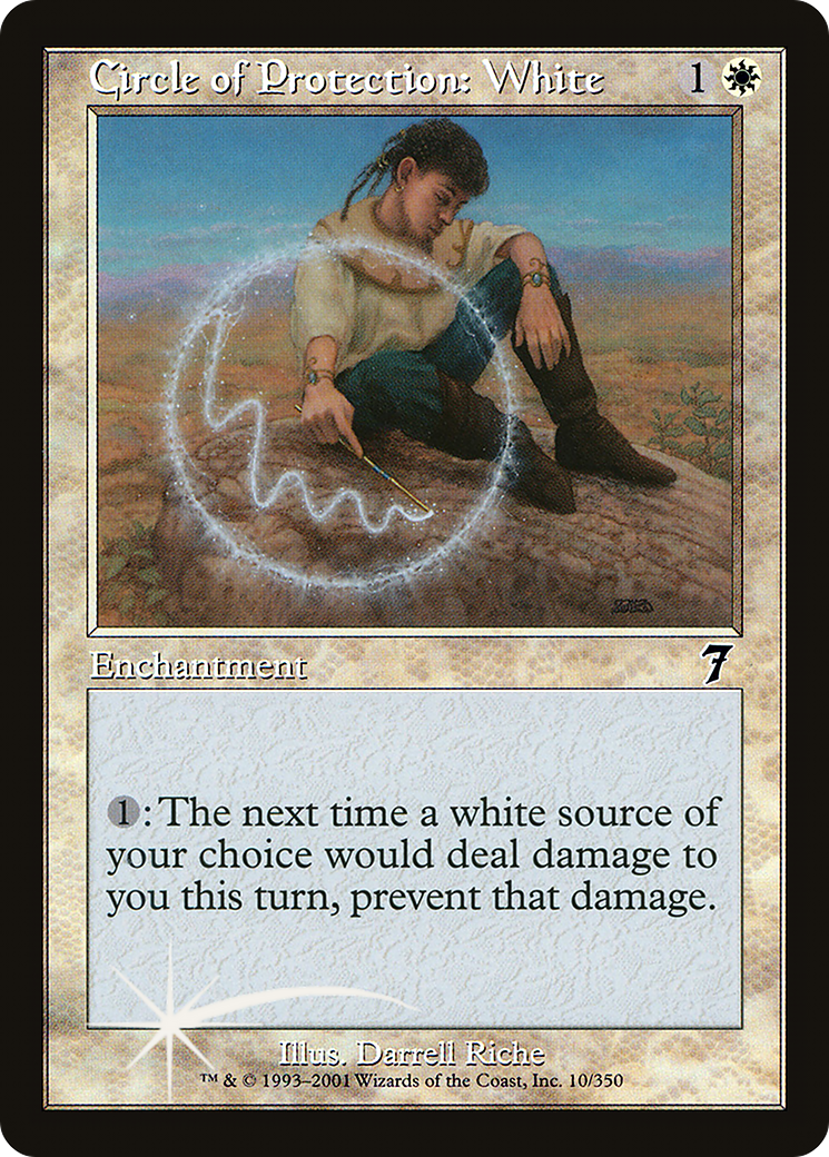 Circle of Protection: White (7ED-10★) - 7th Edition Foil