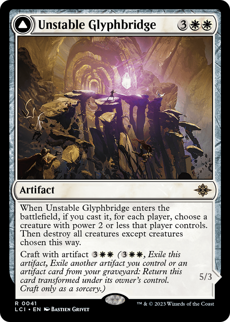 Unstable Glyphbridge (LCI-041) - The Lost Caverns of Ixalan