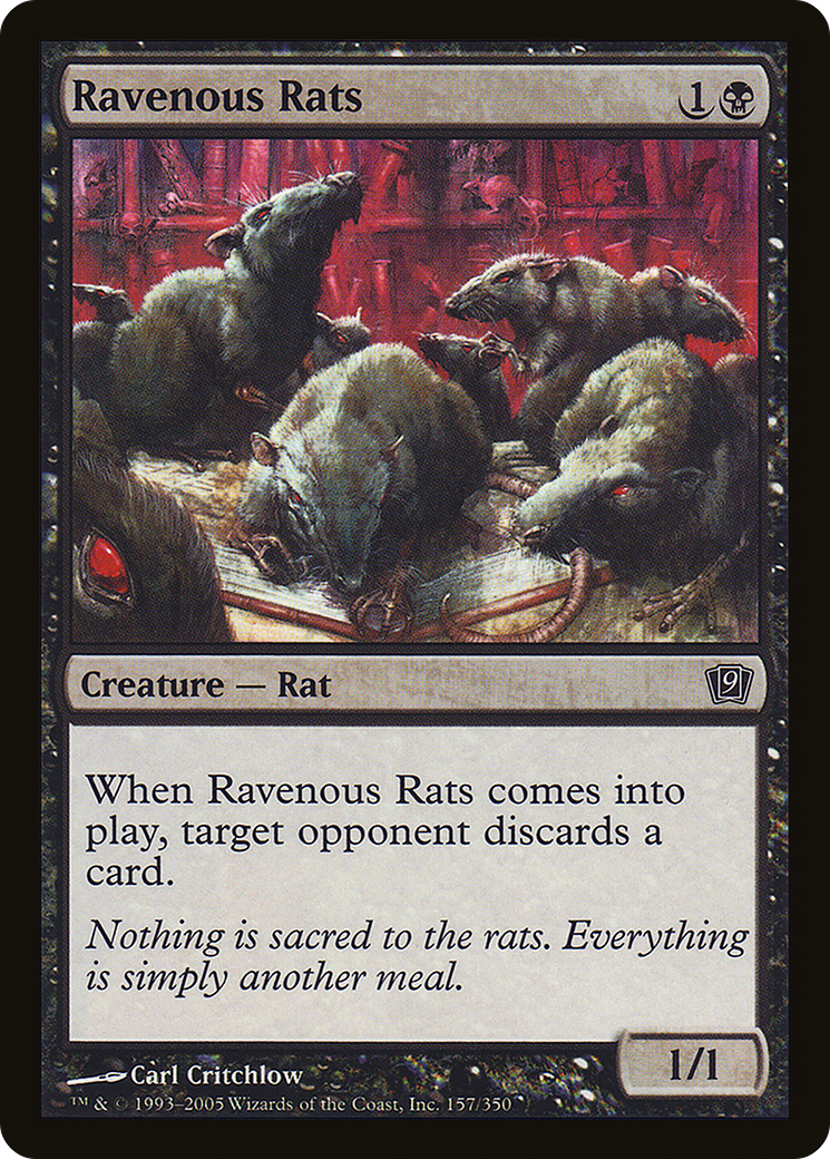 Ravenous Rats (9ED-157★) - 9th Edition