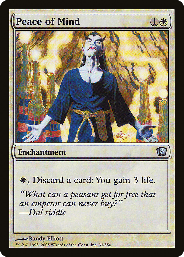Peace of Mind (9ED-33★) - 9th Edition Foil