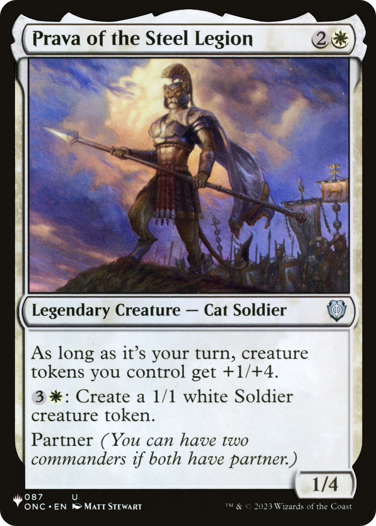 Prava of the Steel Legion (LIST-ONC-87) - The List