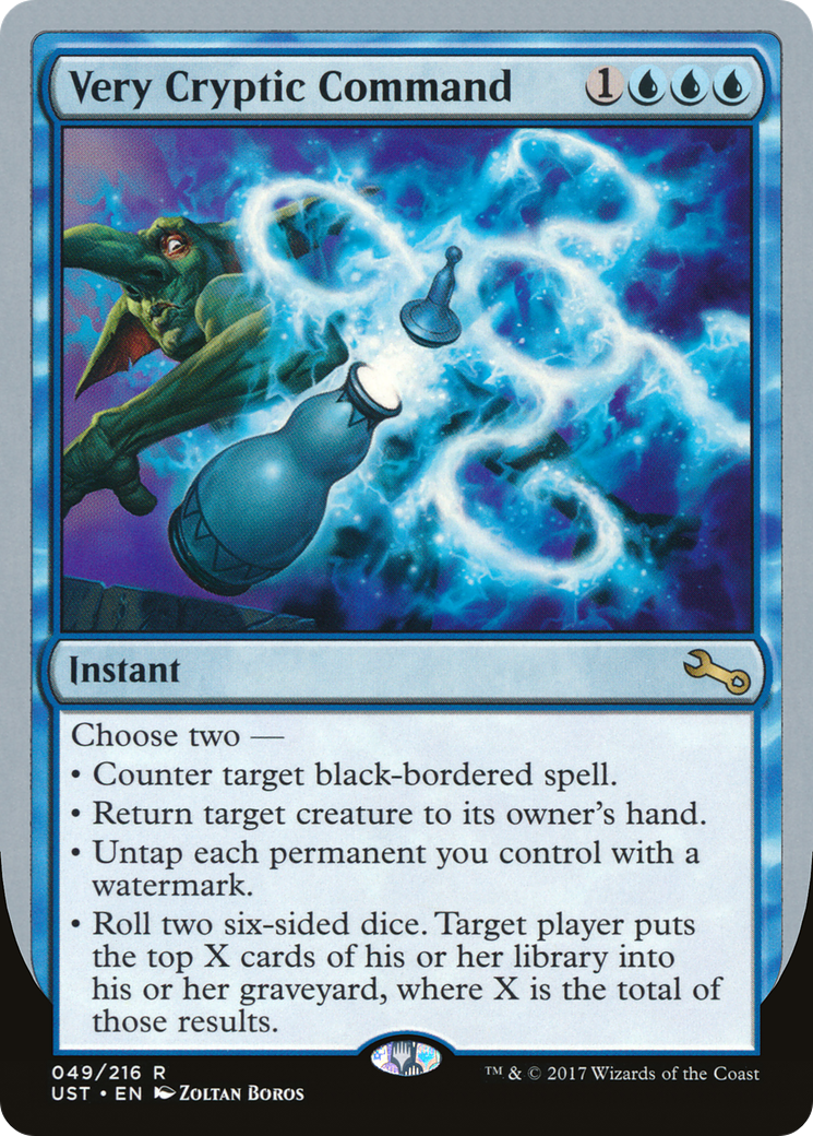 Very Cryptic Command (E) (UST-049) - Unstable Foil