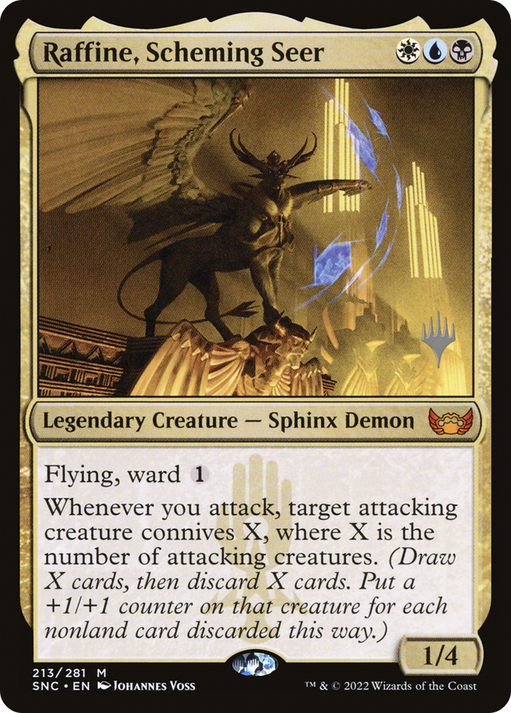 Raffine, Scheming Seer (PPSNC-213) - Streets of New Capenna Promos Foil