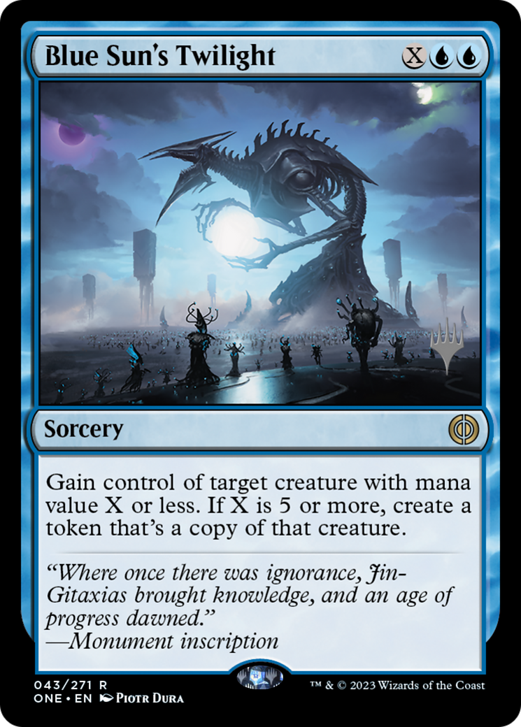 Blue Sun's Twilight (PPONE-43P) - Phyrexia: All Will Be One Promos Foil