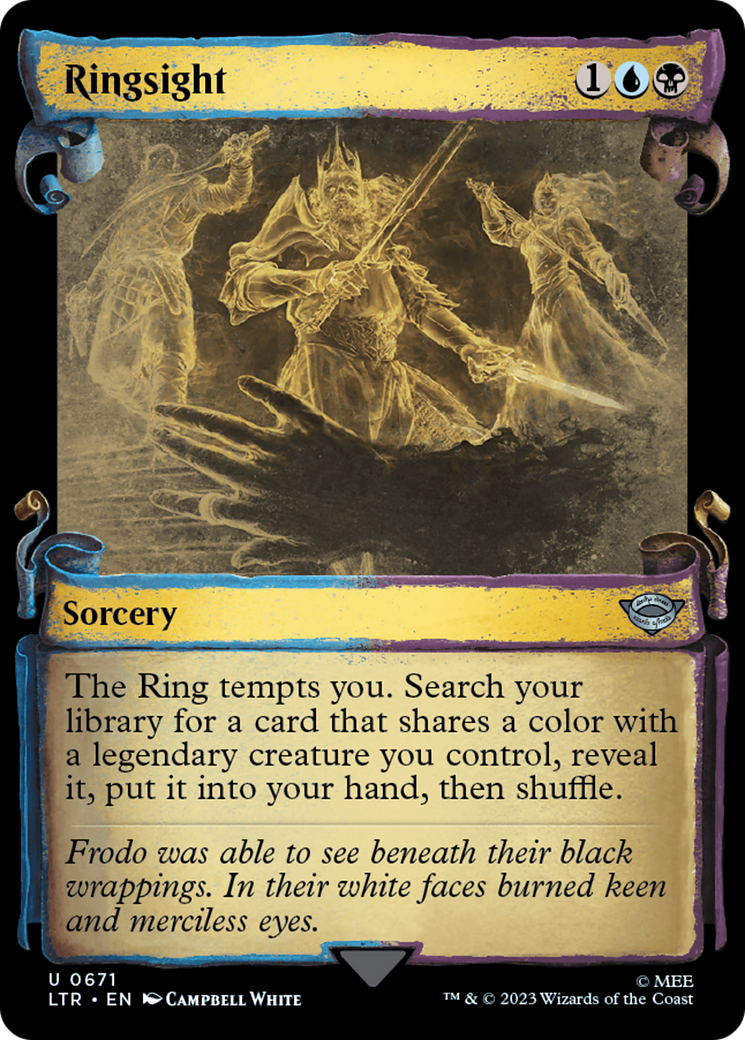 Ringsight (Showcase Scrolls) (LTR-671) - The Lord of the Rings: Tales of Middle-earth: (Showcase) Foil