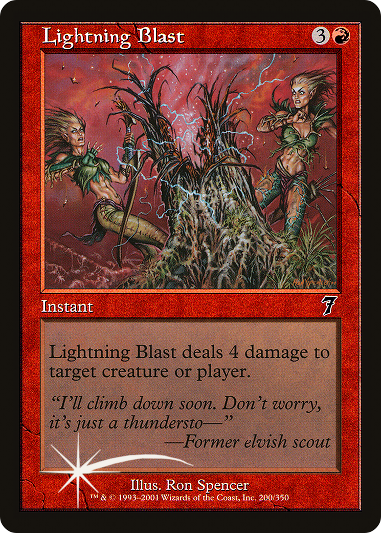 Lightning Blast (7ED-200★) - 7th Edition Foil