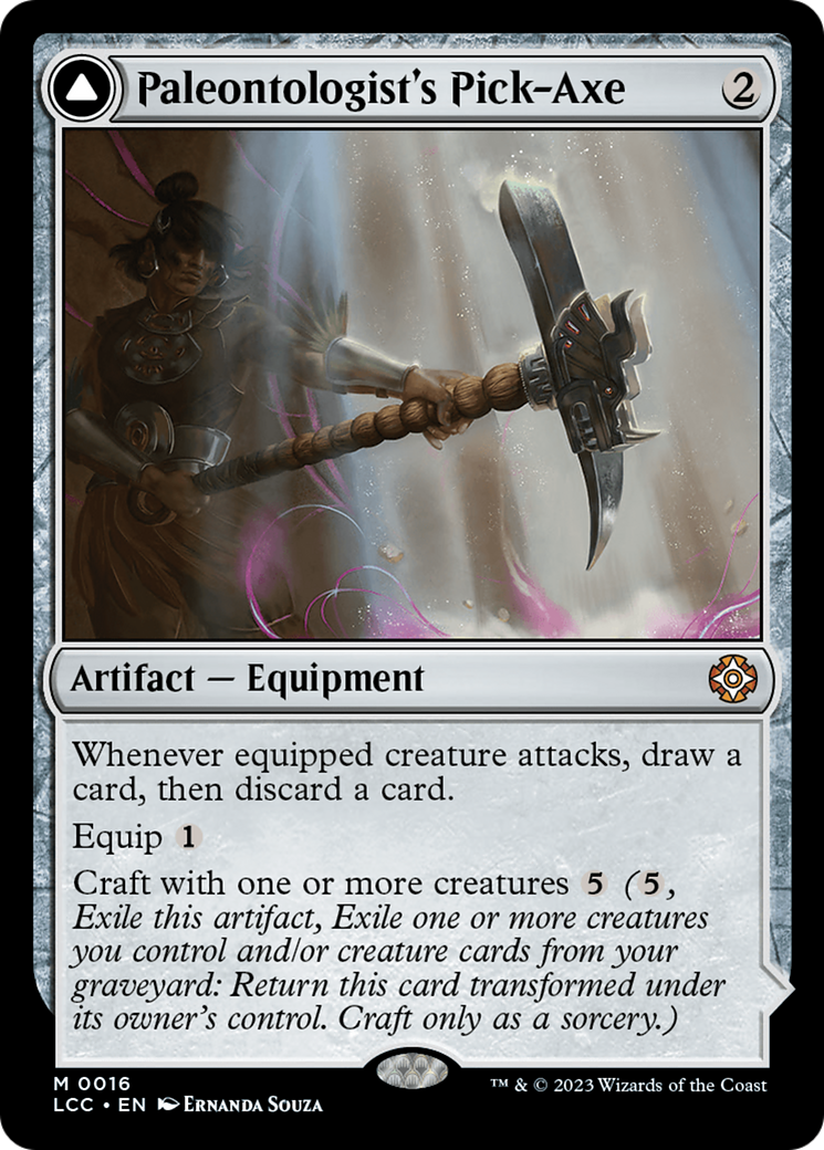 Paleontologist's Pick-Axe (LCC-016) - The Lost Caverns of Ixalan Commander Foil