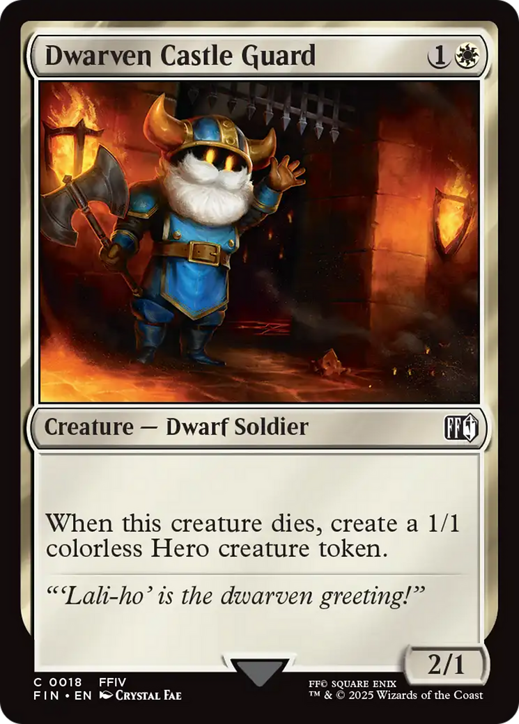 Dwarven Castle Guard (FIN-018) - FINAL FANTASY