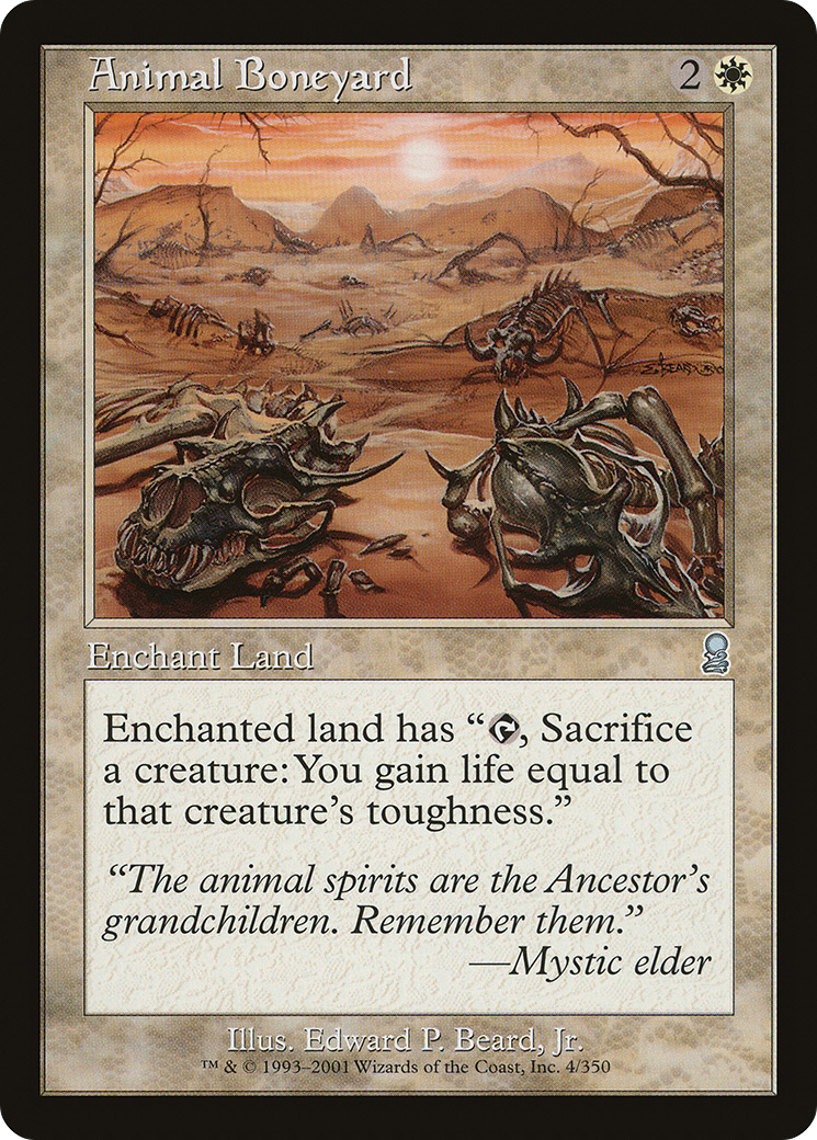 Animal Boneyard (ODY-004) - Odyssey Foil
