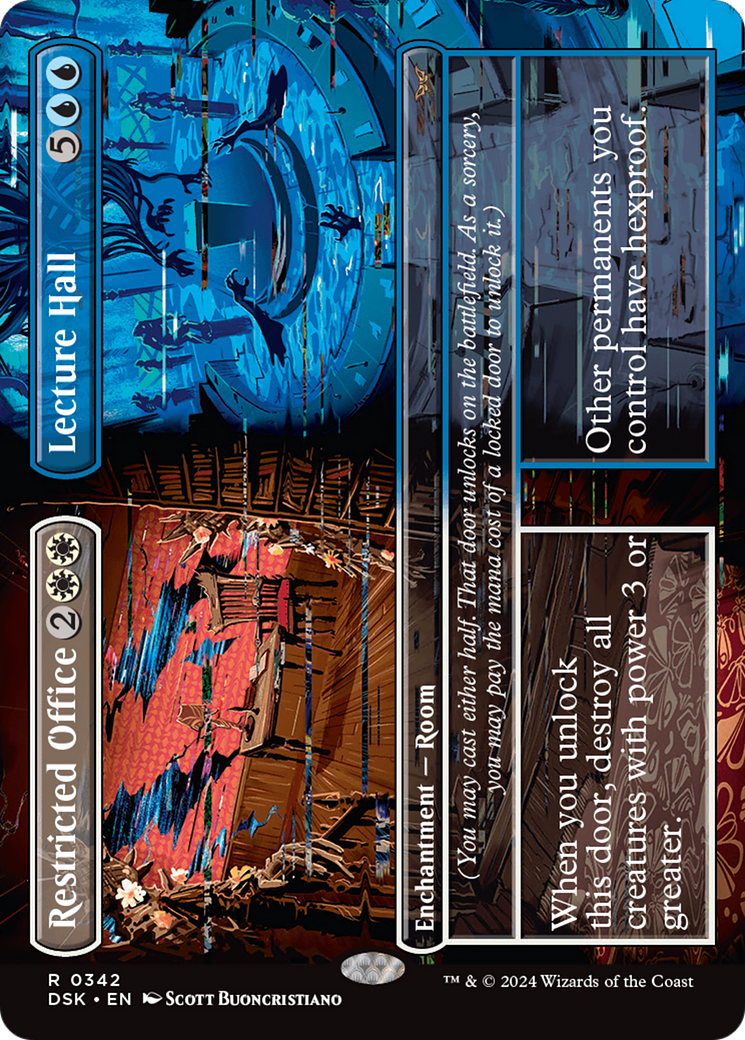 Restricted Office // Lecture Hall (Borderless) (DSK-342) - Duskmourn: House of Horror Foil