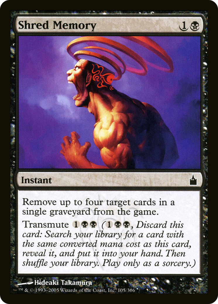 Shred Memory (RAV-105) - Ravnica: City of Guilds Foil