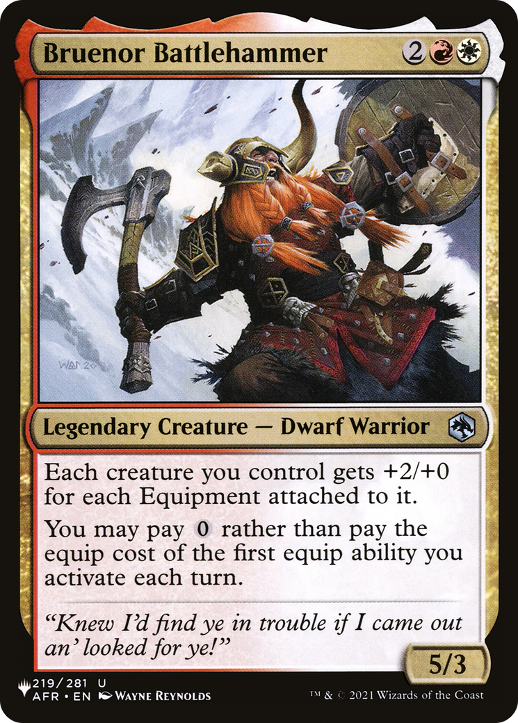 Bruenor Battlehammer (LIST-AFR-219) - The List