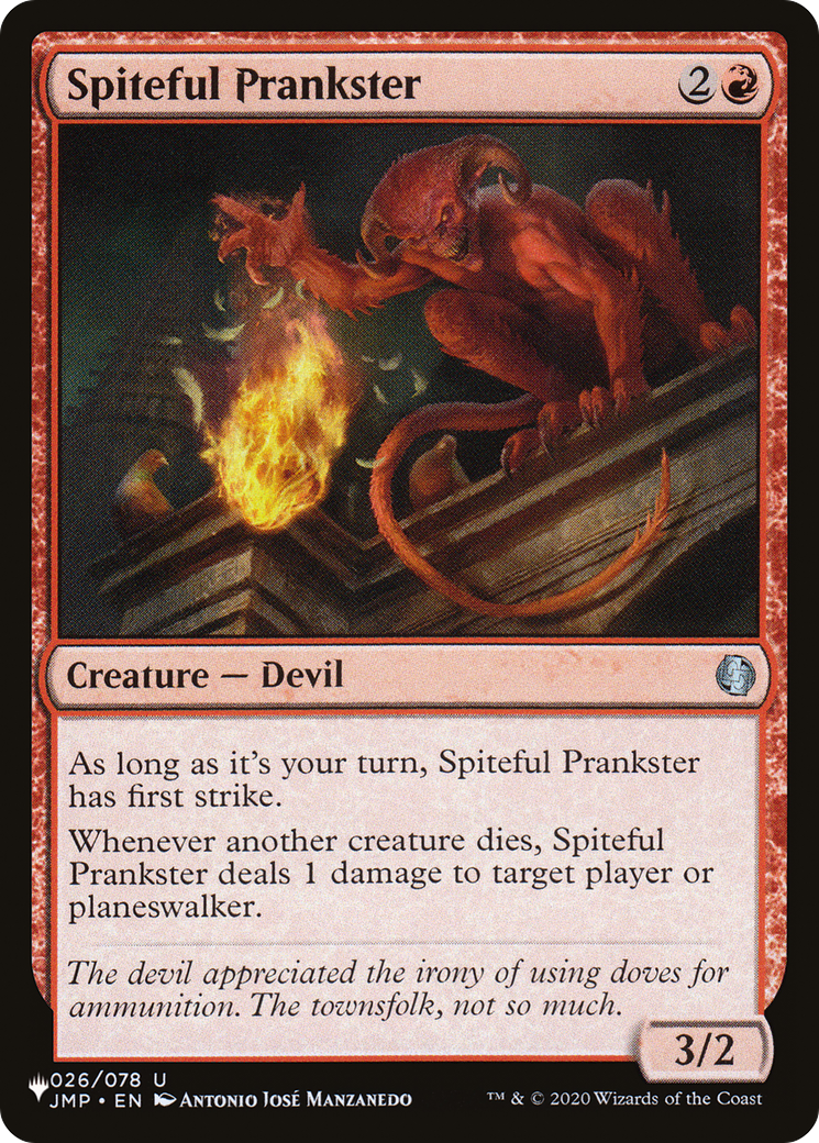 Spiteful Prankster (LIST-JMP-26) - The List