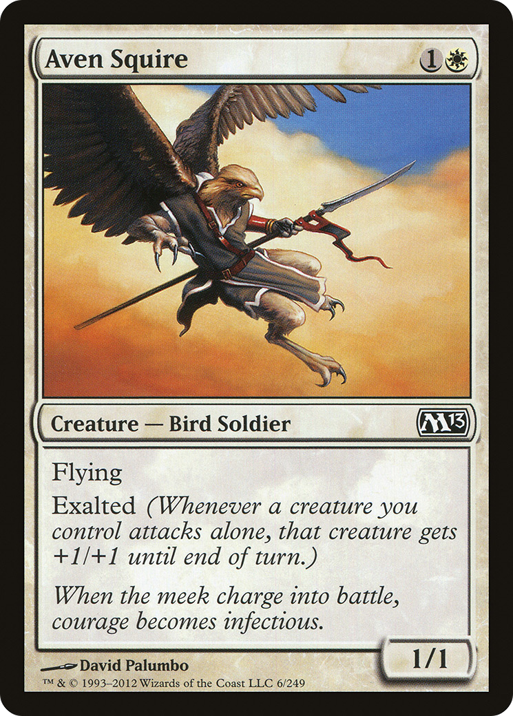 Aven Squire (M13-006) - Magic 2013 Foil