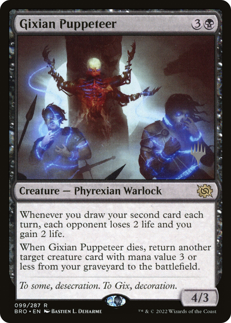 Gixian Puppeteer (PPBRO-099) - The Brothers' War Promos