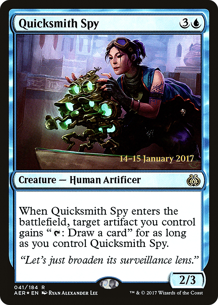 Quicksmith Spy (PRE-041) - Aether Revolt Promos Foil