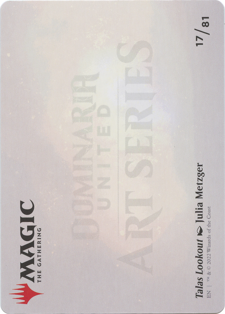 Talas Lookout // Talas Lookout (ADMU-017) - Dominaria United Art Series (Borderless) Foil