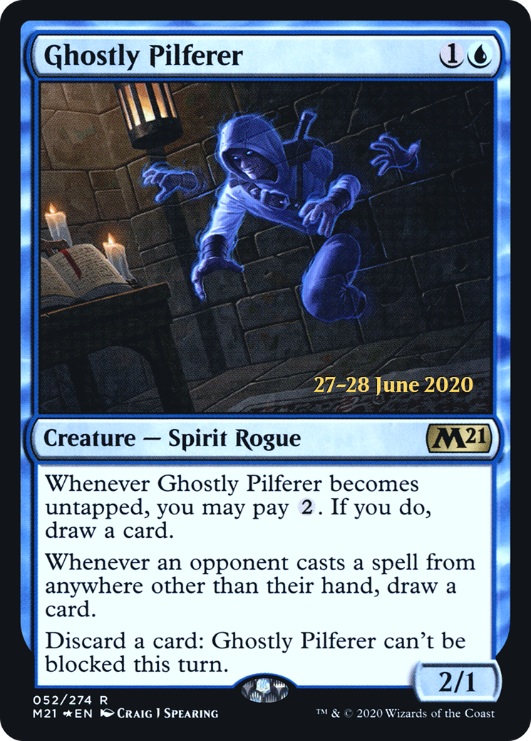 Ghostly Pilferer (PRE-052) - Core Set 2021 Promos Foil