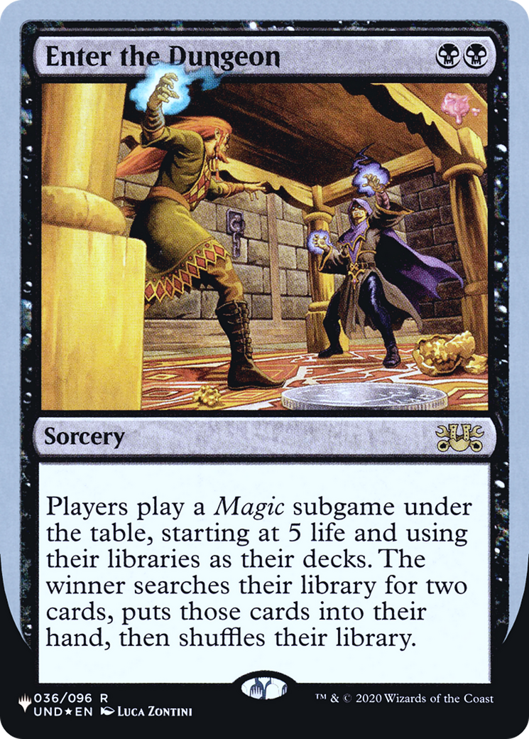Enter the Dungeon (LIST-036/096) - The List (Unfinity Foil Edition) Foil