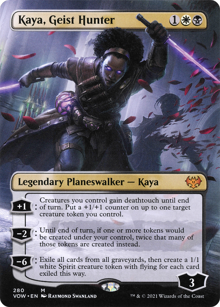 Kaya, Geist Hunter (Borderless) (VOW-280) - Innistrad: Crimson Vow Foil