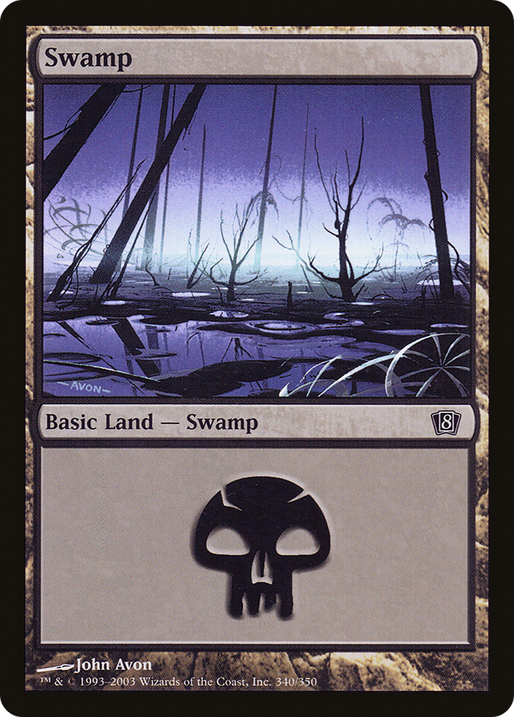 Swamp (8ED-340★) - 8th Edition