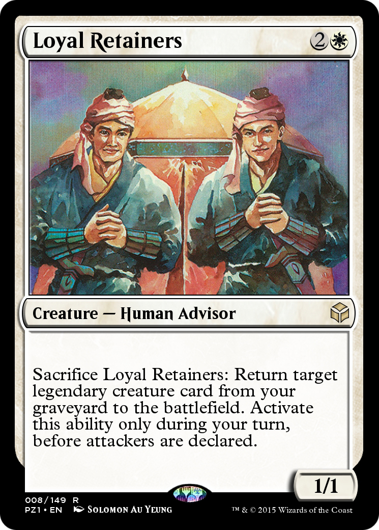 Loyal Retainers (PZ1-008) - Legendary Cube Prize Pack Foil
