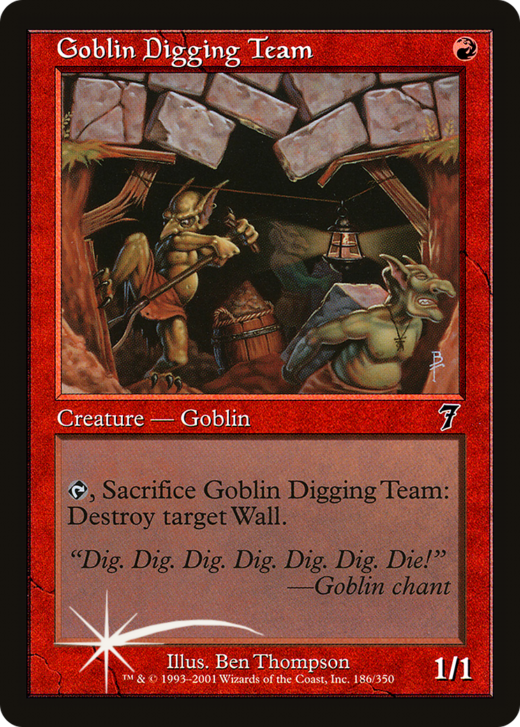 Goblin Digging Team (7ED-186★) - 7th Edition