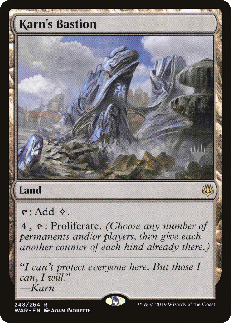 Karn's Bastion (PPELD-248P) - War of the Spark Promos Foil
