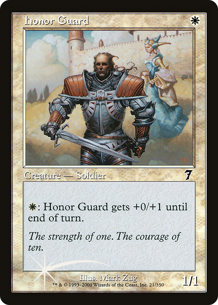 Honor Guard (7ED-21★) - 7th Edition Foil