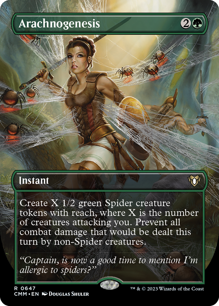 Arachnogenesis (Borderless) (CMM-647) - Commander Masters (Borderless) Foil