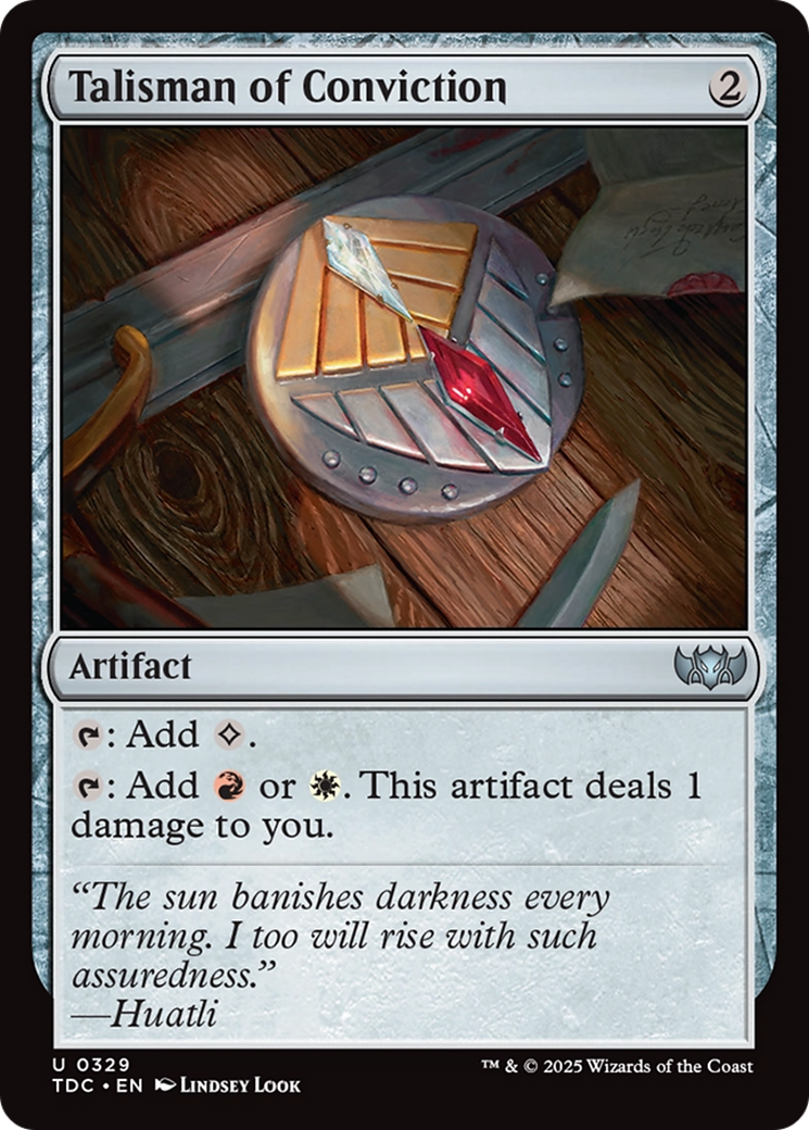 Talisman of Conviction (TDC-329) - Commander: Tarkir: Dragonstorm