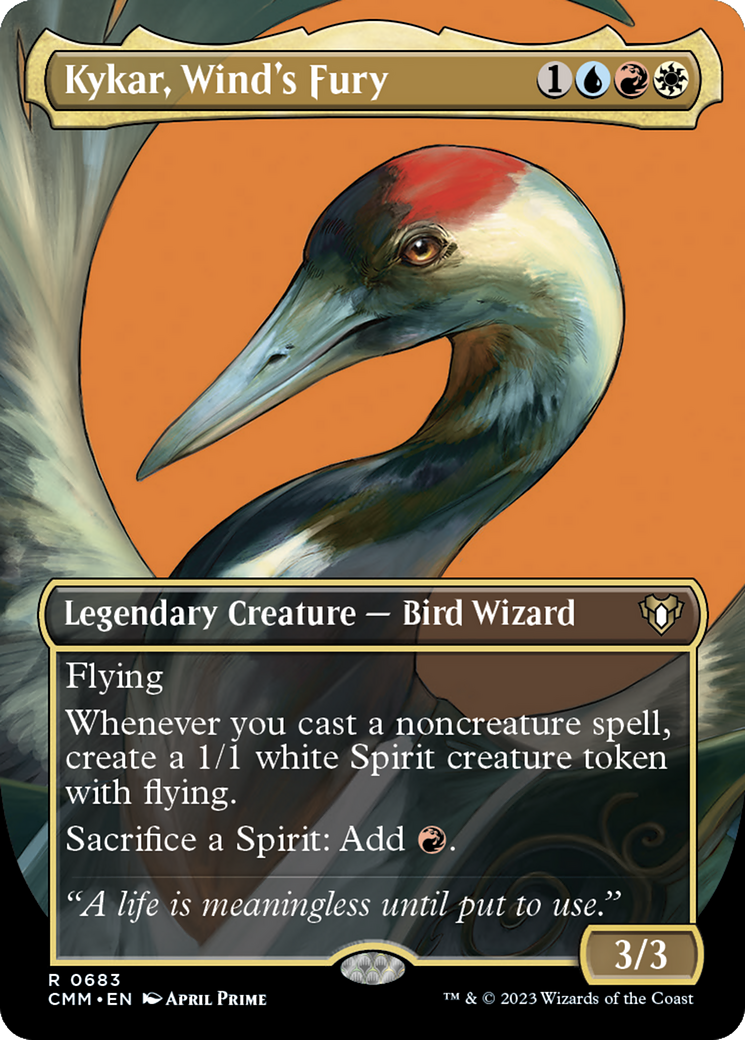 Kykar, Wind's Fury (Borderless) (CMM-683) - Commander Masters (Borderless)