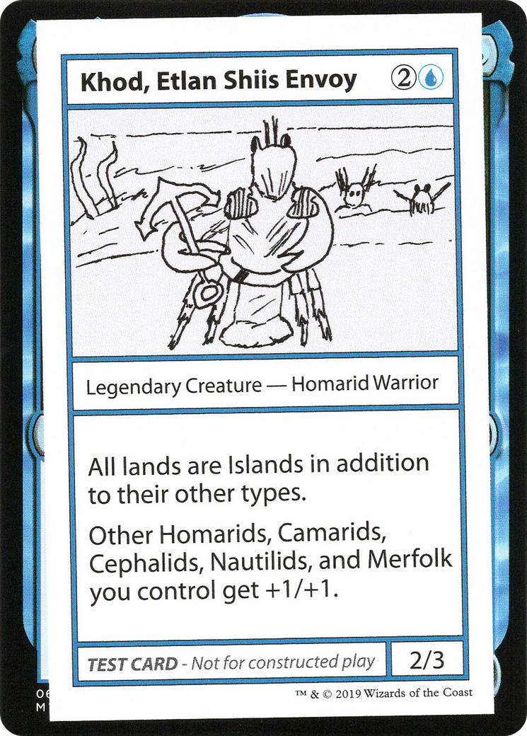 Khod, Etlan Shiis Envoy (No PW Symbol) (CMB1-) - Mystery Booster Playtest Cards 2021