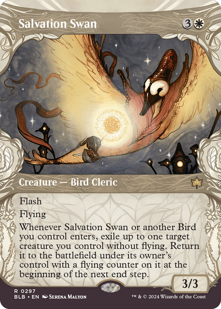 Salvation Swan (Showcase) (BLB-297) - Bloomburrow: (Showcase) (Borderless)
