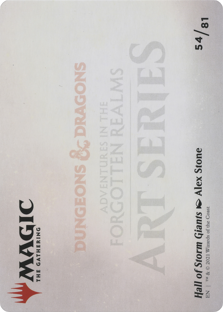 Hall of Storm Giants // Hall of Storm Giants (AAFR-054) - Adventures in the Forgotten Realms Art Series (Borderless)