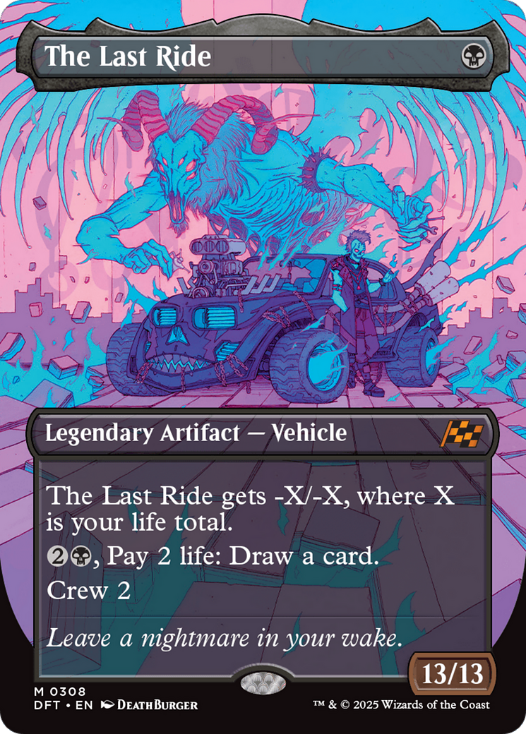 The Last Ride (Borderless) (DFT-308) - Aetherdrift Foil