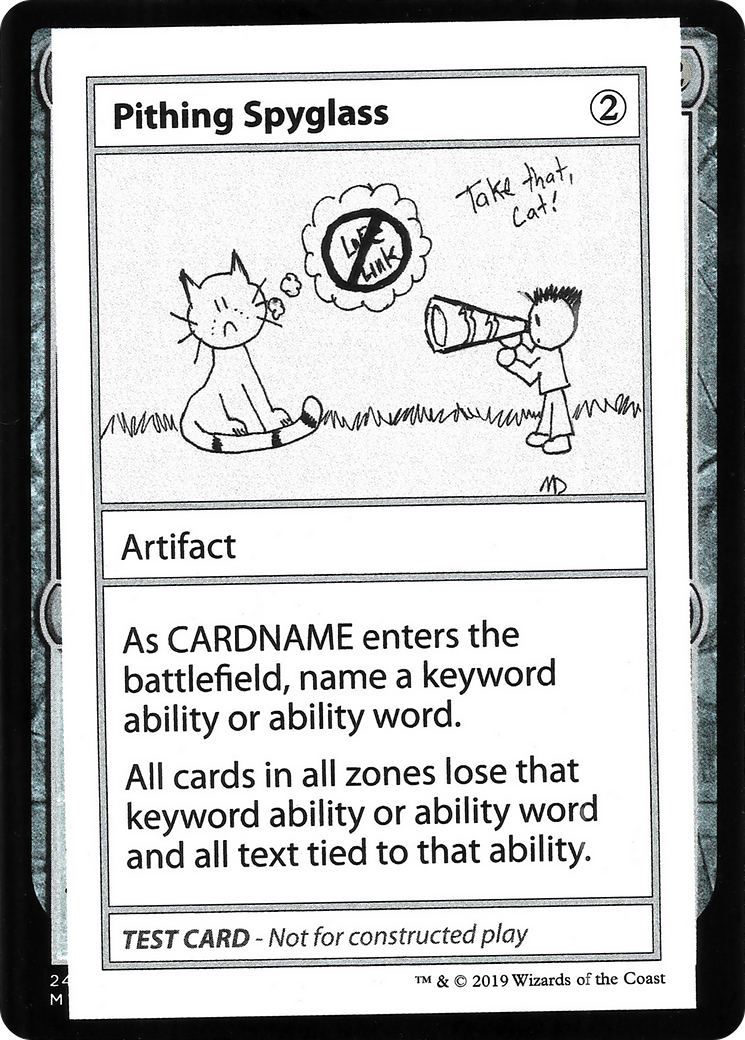 Pithing Spyglass (No PW Symbol) (CMB1-) - Mystery Booster Playtest Cards 2021