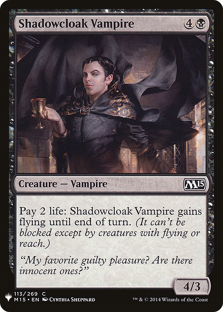 Shadowcloak Vampire (LIST-113) - The List