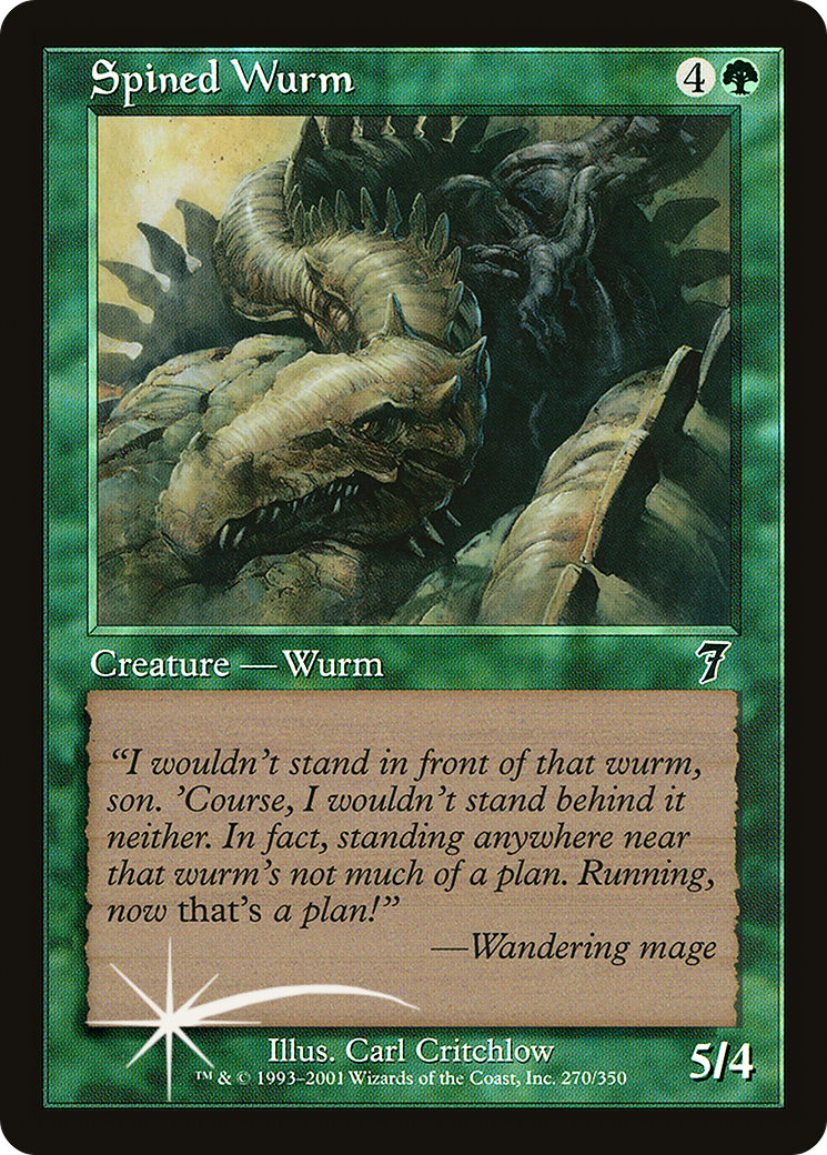 Spined Wurm (7ED-270★) - 7th Edition