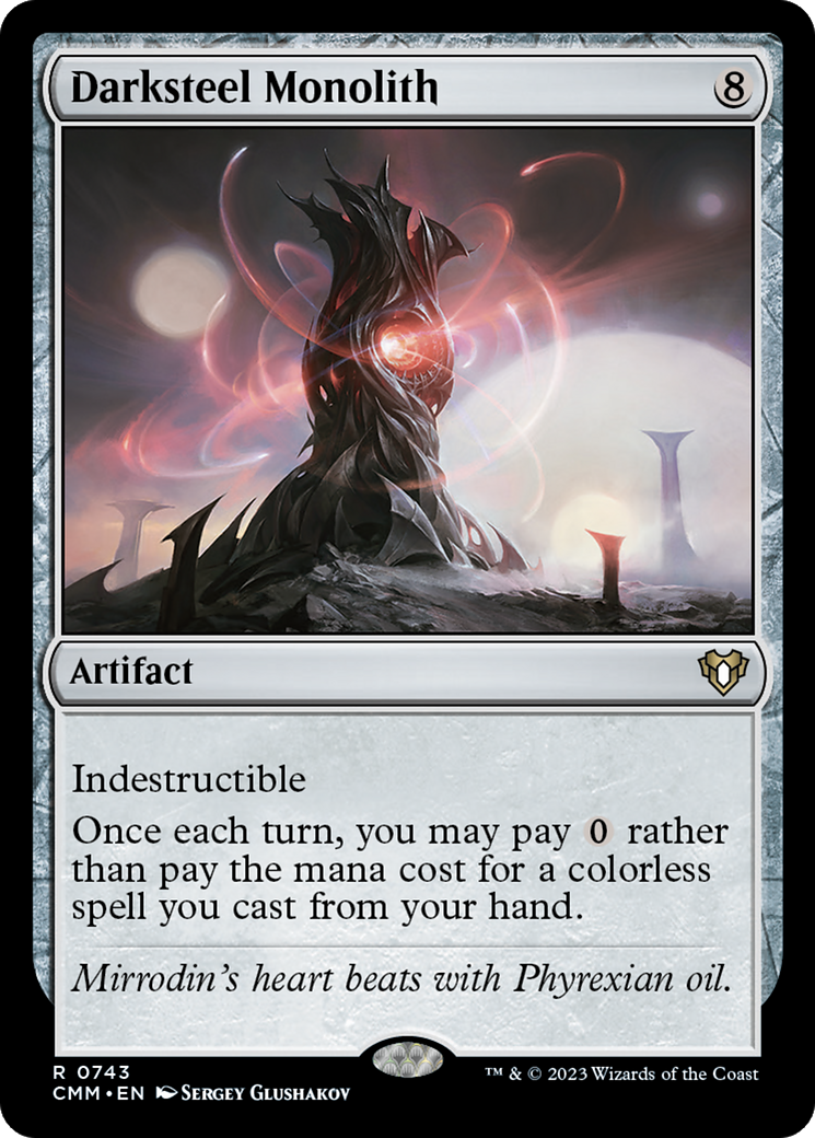 Darksteel Monolith (CMM-743) - Commander Masters